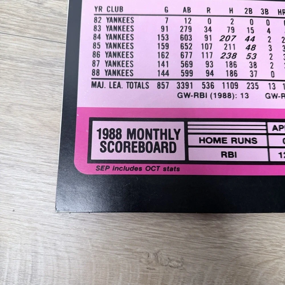 Don Mattingly Yankees Topps Pocket Folder Lot Vintage MLB Baseball Collector‎